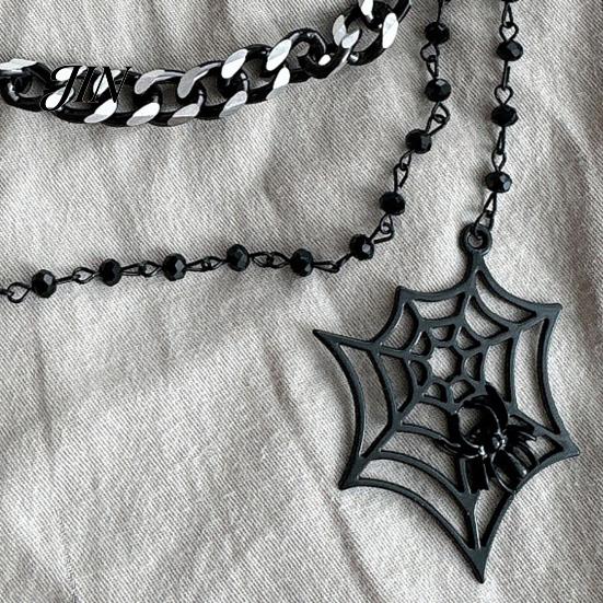 Halloween Style Room Decor Cobweb Curtain Tieback, Adjustable Metal Chain Drapery Holder, Gothic Spider Accessories Web Holder for Home Living Holiday