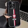 Чехол для телефона iPhone 17 Air 16E 15 16 Pro Max Флаг Польши Белый Красный Чехол 14 Plus 13 12 Mini Мягкий Силиконовый Fundas