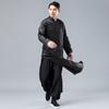 Men's Satin Tang Suit Long Gown - Ethnic Chinese Style Robe for Casual or Crosstalk Costume