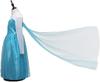 [nightbaby] Frozen Cosplay Princess Dress for Girls, 7-Piece Set, Includes Anna and Elsa Dresses, Perfect for Transformation, Stage Outfits,