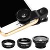 Three-in-one Fish-eye Lens Special Effect Phone Magnifying Glass Wide-angle Macro Selfie Artifact