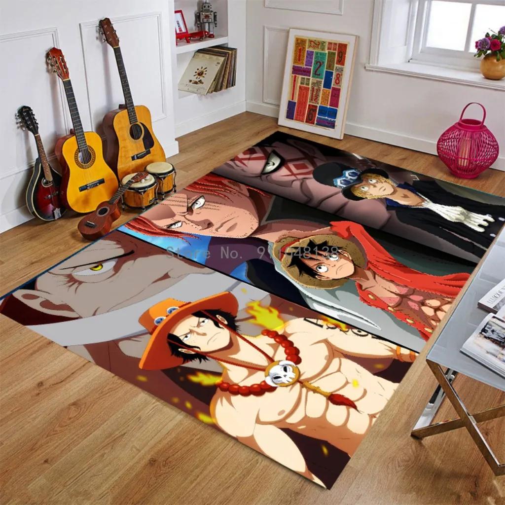 2026 Anime One Piece Japan Cartoon Area Rug Carpet Rug For Living Room Bedroom Sofa Doormat Decoration Kid Play Non-slip Floor