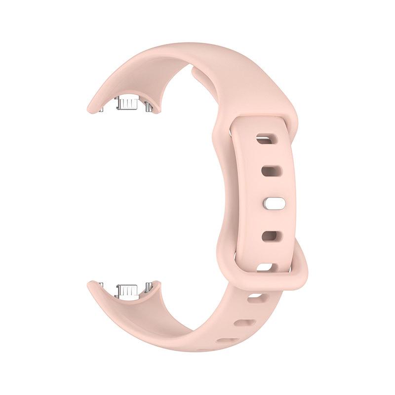 Однотонный силиконовый ремешок для Xiaomi Mi Band 8/9 с застежкой-бабочкой в форме 8