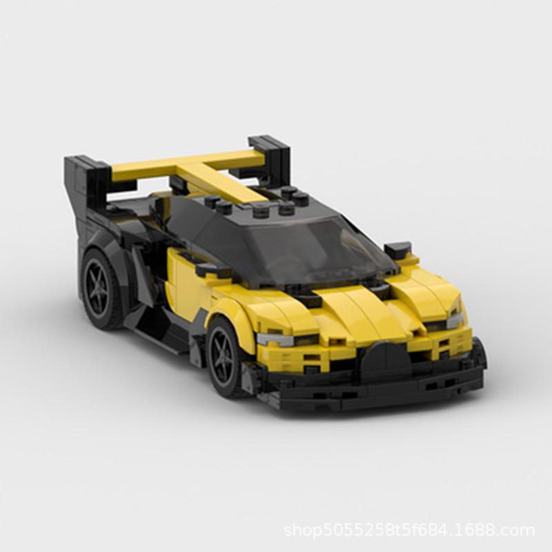 Гоночный Спортивный Автомобиль MOC Мелкие Строительные Блоки Bolide Vision GT Speed8 Модель Автомобиля в Сетке Строительные Блоки