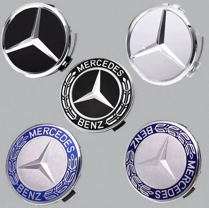Benz amg WW 4pcs 75mm Car Wheel Center Hub Caps Cover Auto Accessories For Mercedes Benz Amg C180 C200 C260 W108 W124 W126 W140 W168 W176