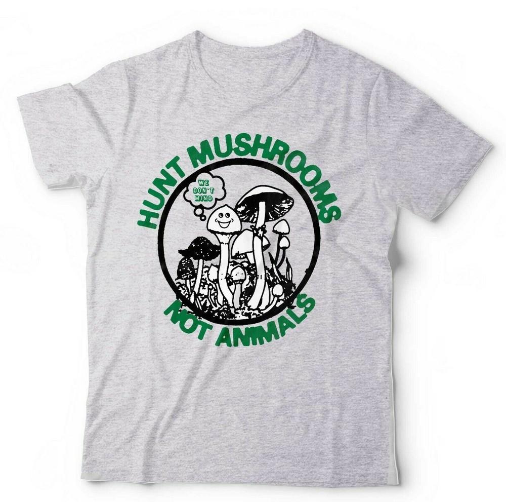 Hunt Mushrooms Not Animals Tshirt Unisex Kids Vegan Staten Island