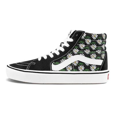Sk8 Принт Паттерн Амортизирующие Прочные Легкие Дышащие Высокие Кеды для Скейтбординга Унисекс Кеды для Скейтбординга Черные VN0A3WMB49K