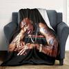 1 шт. Плед в стиле Hip Hop 2Pac, Мягкий, Легкий, Для всех сезонов, Многоцелевой плед для дивана, кровати, офиса и пикников, Французский стиль с культовыми обложками альбомов и цитатами