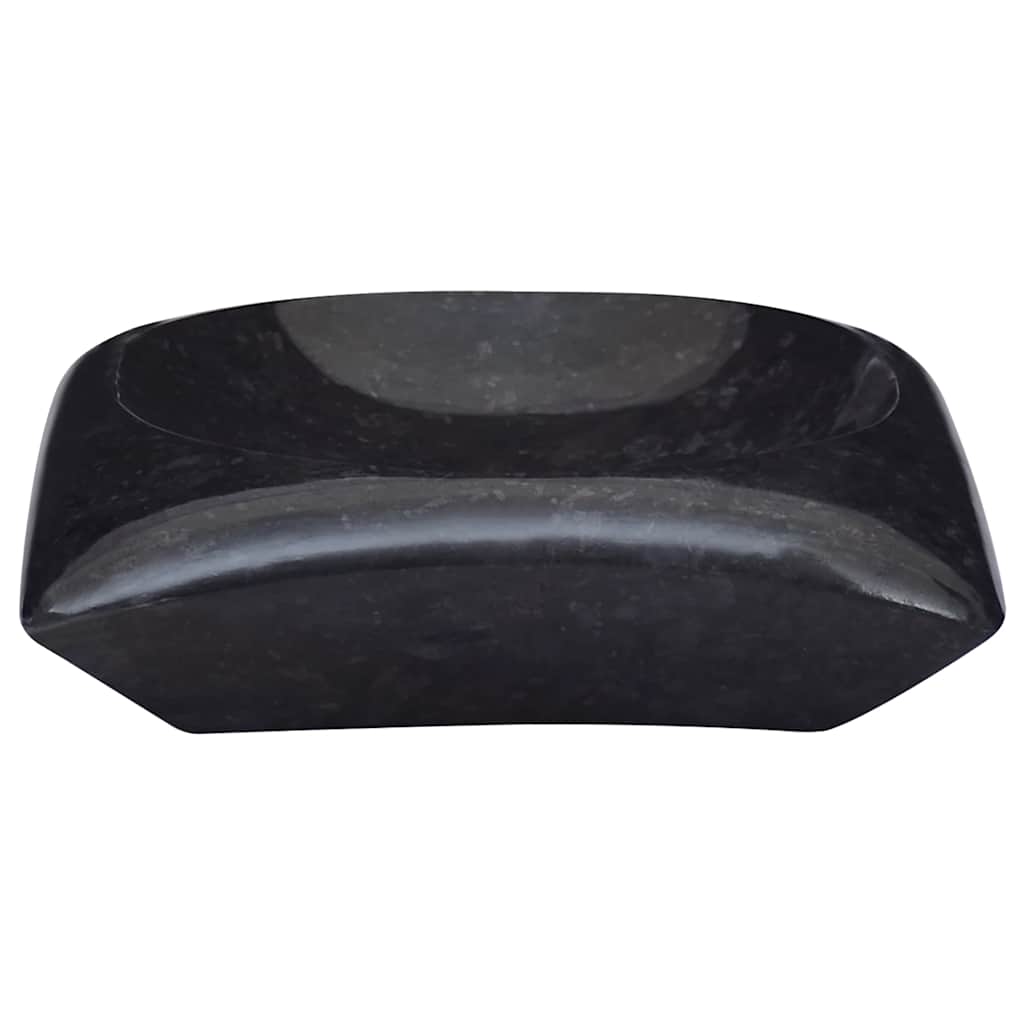 Black Wash Basin 50 x 35 x 10 cm Marble