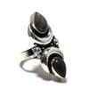 Lanradorite Gemstone Adjustable 925 Sterling Silver Ring - Fits US Sizes 6 To 10 - Handmade Boho Jewelry for Women & Men, Valentine Gifts