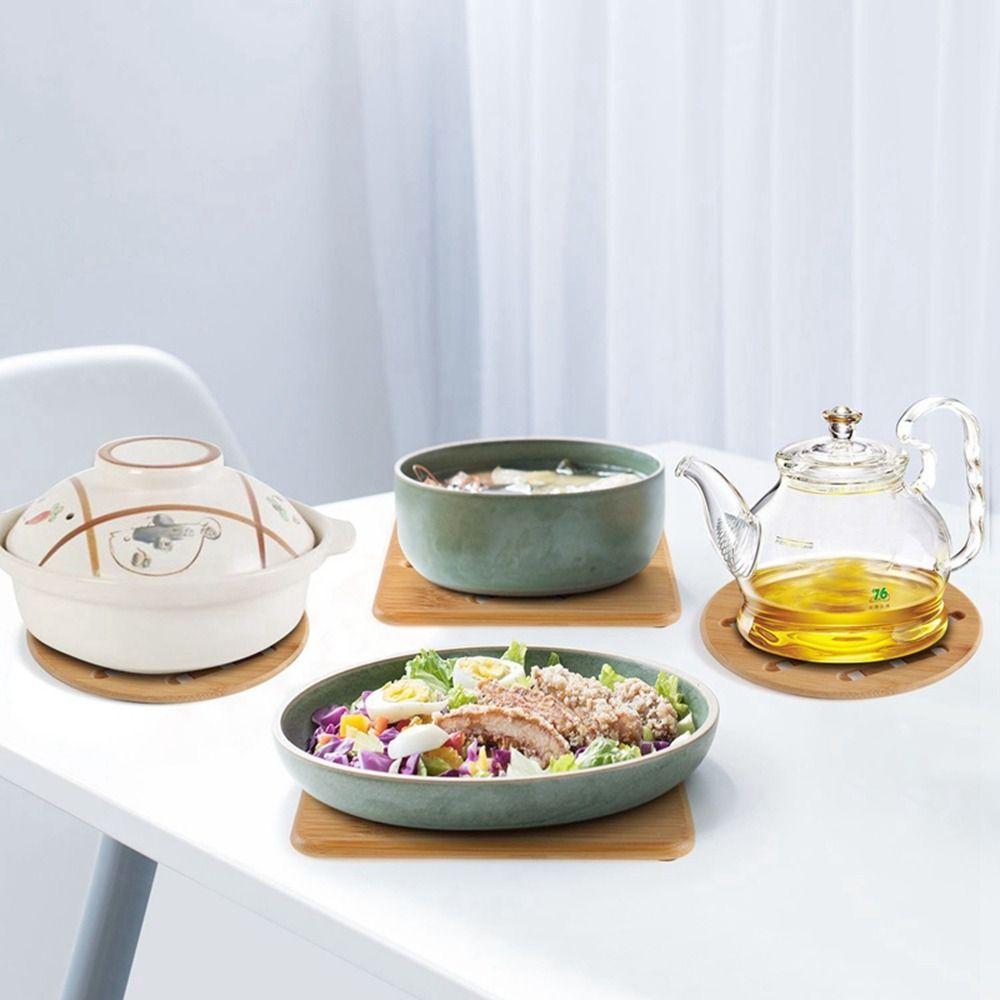 2 шт. Квадратный/Круглый Термостойкий Подстаканник Японский Стиль Подставка для Сохранения Тепла Напитков Подарок на Новоселье