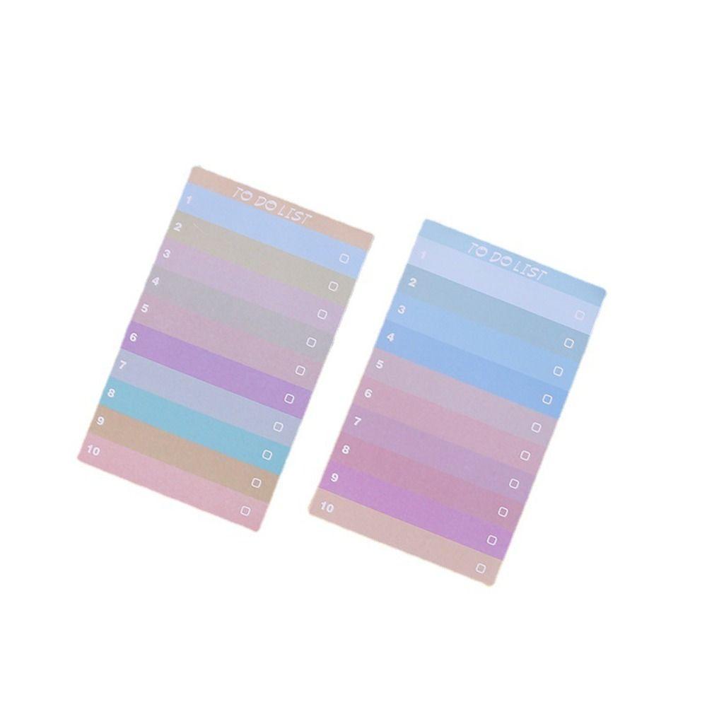 Rainbow Sticky Notes 50 Sheets Scribed Sticky Notes Notepads Bookmark Memo Pad  Stationery