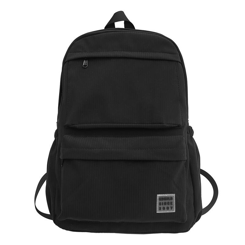 Женская однотонная школьная сумка, рюкзак для школьников младших классов, большой вместительный компьютерный рюкзак