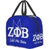 Zeta Phi Beta термосумка для ланча портативная изолированная сумка-тоут для путешествий пляж пикник работа сестры атрибутика подарки
