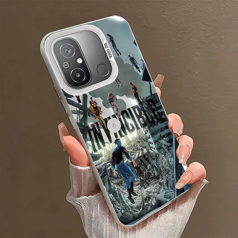 I-Invincible Аниме Ударопрочный Чехол для Телефона для Xiaomi Poco X7 X6 X5 X3 Pro F7 Ultra M8 Redmi 15C 15 14C 13C 12C 10C 13 12 10
