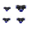 5 шт. Тройник 6/8/10/12 мм Садовая ирригация Быстроразъемные соединения Пневматическое соединение Адаптеры для системы туманообразования Водяной соединитель