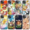 Черный чехол B-65 Pokemon Eevee для OPPO A5 A9 A15 A16 A55 A94 A95 A96 Reno 6 7 8 10 5G Realme 7I 8I C30 C31 VIVO V23E V25 V27 Pro Y20S Y17S