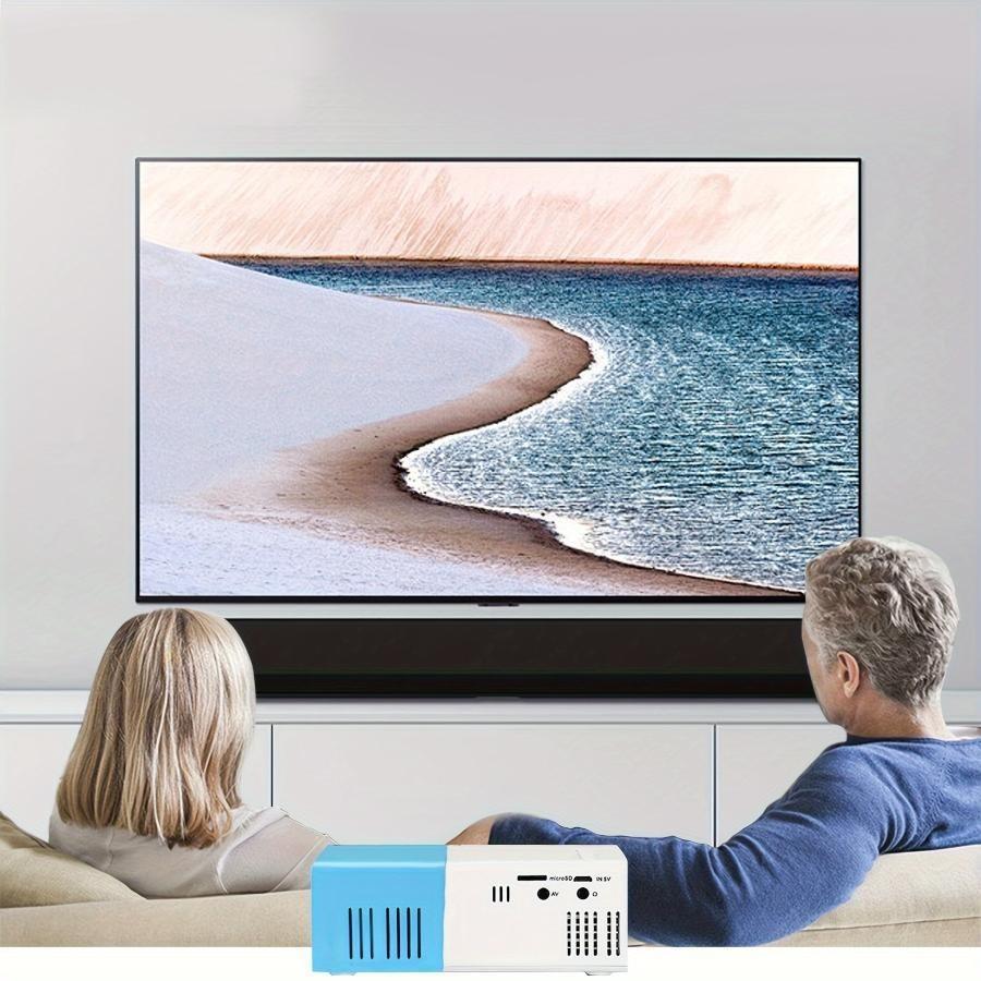 Компактный светодиодный мини-проектор Yg300 для дома и офиса с разрешением 1080p HD и поддержкой 3D