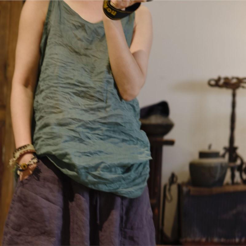 Johnature Женские весенние модные винтажные однотонные нишевые топы с v-образным вырезом в китайском стиле