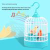 Douyin Электрическая клетка-игрушка для птиц и щенков с голосовой активацией для детей - Имитация голосов, уличная игра, свет