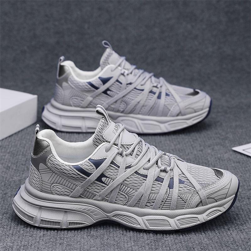 Autumn New Fashion Breathable Versatile Casual Shoes Men's Shoes Platform Sports Shoes Mesh Youth Casual Shoes