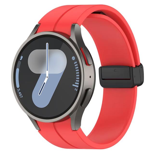 Ремешок для Samsung Watch 6 ремешок 7/4/5/5 Pro/4 6 classic 44мм 40мм Без зазоров Магнитный ремень Силиконовый браслет correa Galaxy Watch 7