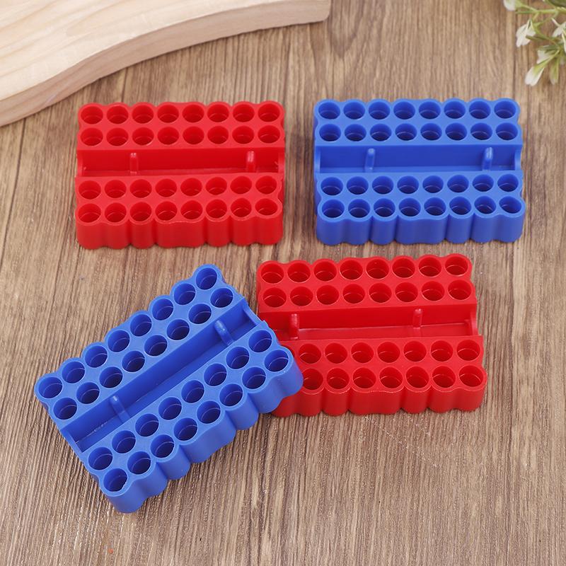 2 шт. Держатель бит 32 отверстия Держатель бит с шестигранным хвостовиком Органайзер Держатель бит для отвертки Сверло для хранения Для хвостовика 6,35 мм Коробка для хранения