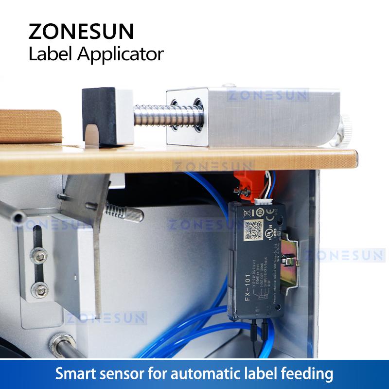 ZONESUN ZS-TB90 Automatic Tamper Evident Labeling Machine Corner Wrap Box Case Tamper Proof Seal Label Sticker Applicator Carton