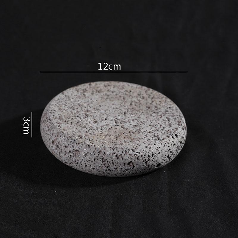 Креативная керамическая обеденная тарелка, вулканический камень, нагревательная посуда, суши-тарелка, ресторан, молекулярная кухня, специальная посуда