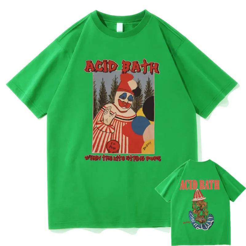 Футболка с графическим принтом «Acid Bath When The Kite String Pops Album» для мужчин и женщин, винтажная футболка в стиле готик-рок для мужчин и хип-хоп, свободные футболки