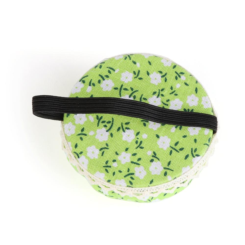 1Pc HOT Tool Button Storage Home Supplies Floral Sewing Pin Cushion Wrist Strap Needle Holder