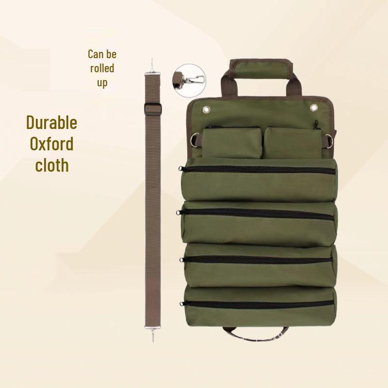 Прочная водонепроницаемая сумка для инструментов из ткани Оксфорд, Портативная, Большая вместимость, Многофункциональная, Складная - Идеально подходит для хранения оборудования и использования в День труда.