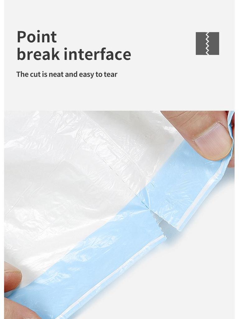 Drawstring Garbage Bags for Kitchen, Hotel, and Household Use - Portable and Thickened for Waste Classification