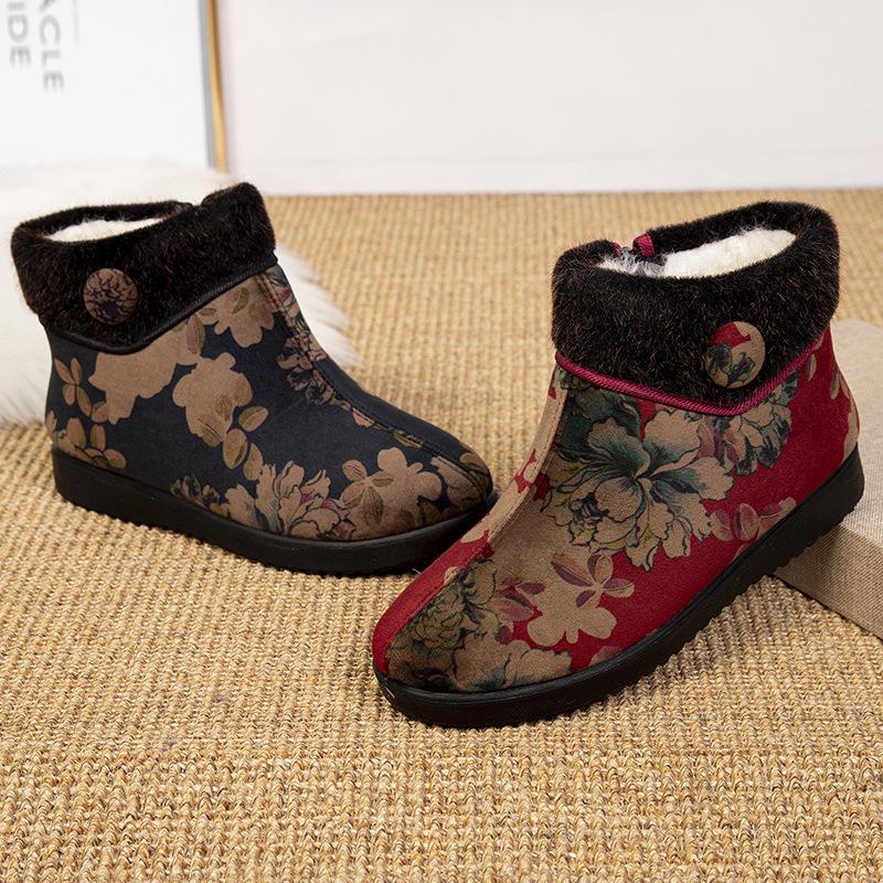 Модные зимние нескользящие теплые зимние ботинки 2024 года с мягкой подошвой, утолщенные плоские хлопковые туфли на платформе, повседневные ботинки женские туфли-теннис