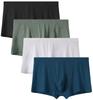 Whaninti Boxer Briefs with Reinforced Soft Size Men's Low-Rise (4-Pack), Lightweight, Sweat-Wicking, Quick-Drying, Breathable, U-Shaped Ribs,