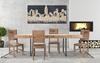 Dinner Table Mumbai expandable Cm 160x90x77-Total Lenght cm 240 (Acacia Nilotica)