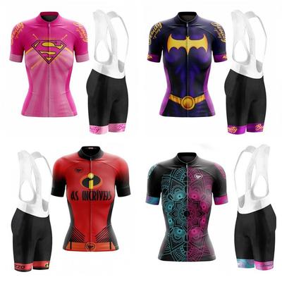 Womens Cycling Jersey Shorts Set Quick-Dry Breathable Road Bike Outfit Ride