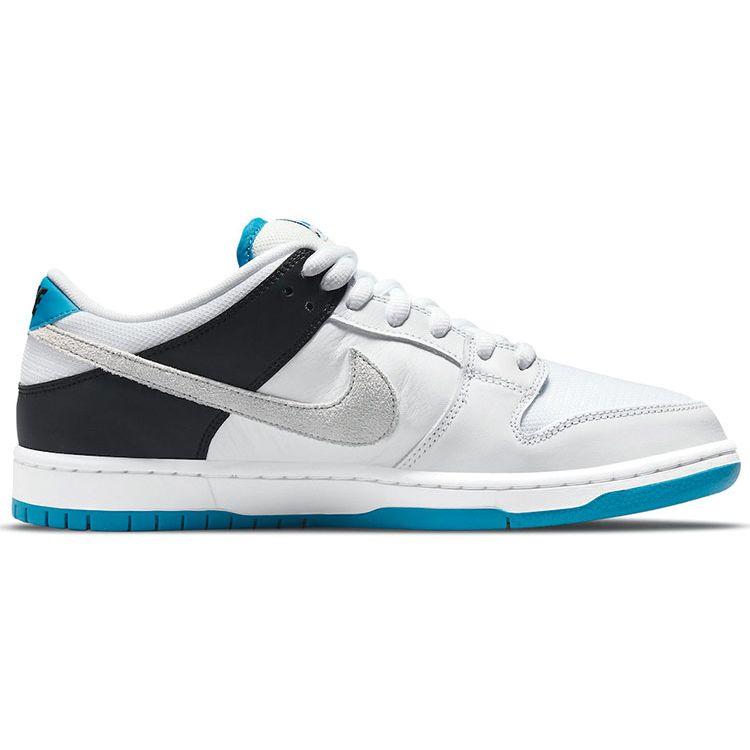 Nike Dunk Low Pro SB Laser Синие кроссовки унисекс Бело-черные нейтрально-серые BQ6817-101