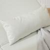 Single Sofa Bed Adjustable Backrest Lounger Nordic Scandinavian 25D Foam Home Linen-Imitation Rubberwood Cream White 94 x 78 x 80 cm