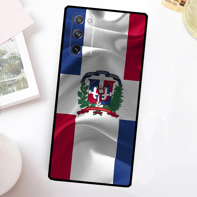 Dominican Republic Flag Phone Case For Samsung Galaxy S25 Ultra S24 FE S20 S21 FE S22 S23 Plus S9 S10 S25 FE Cover