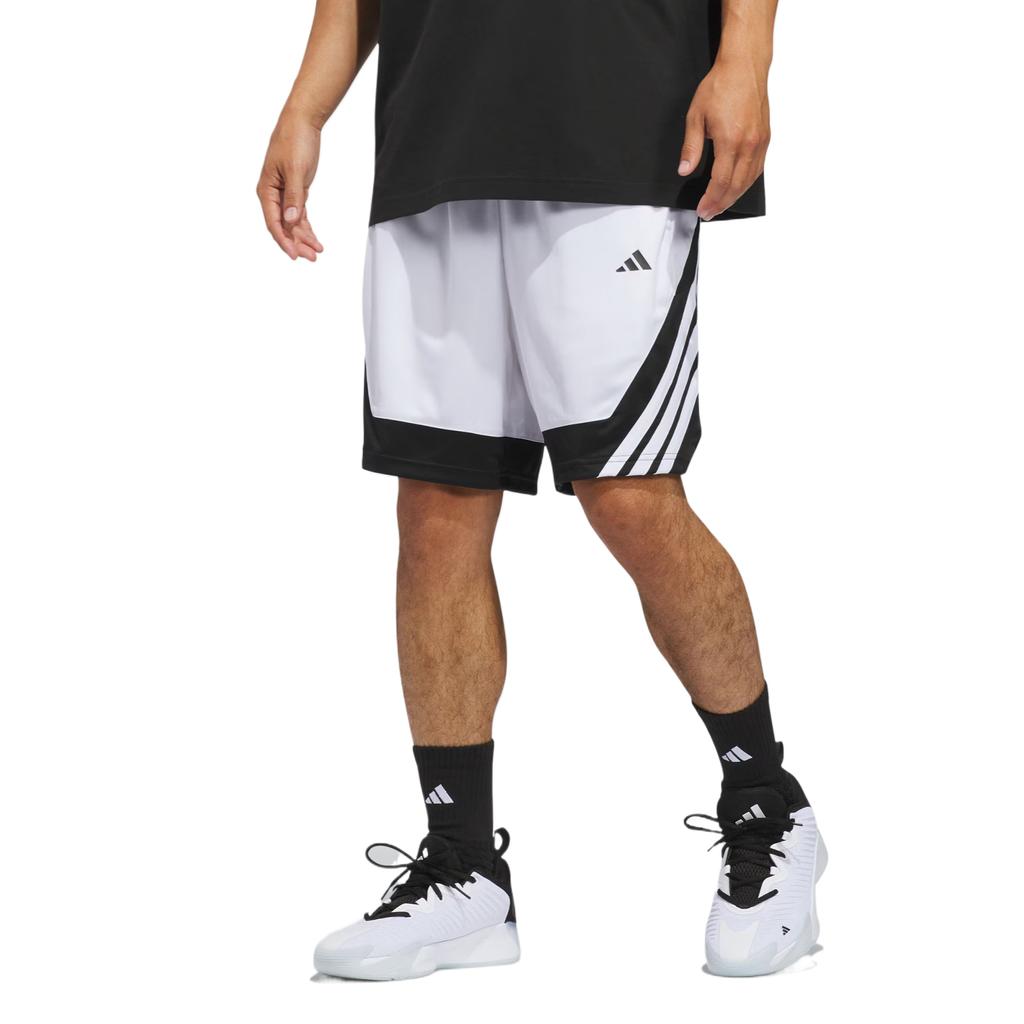 adidas Баскетбольные шорты мужские Белые/Черные Средние KC7388