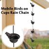 Mobile Birds Rainwater Chain Metal Drainage Chain Fashion Rain Chain  for Outdoor Decor