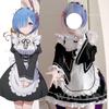 Аниме Ram Rem Lolita Maid Костюмы для косплея Vestido Re:Zero Kara Hajimeru Isekai Seikatsu костюмы на Хэллоуин для женщин платье Лоли