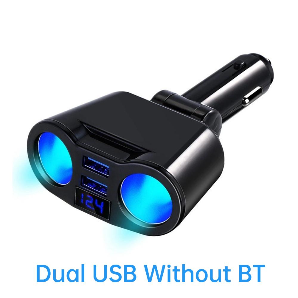 Автомобильный прикуриватель, разветвитель, зарядное устройство, двойной USB QC 3.0, быстрая зарядка, 12 В, автомобильные электронные розетки для прикуривателя, адаптер питания