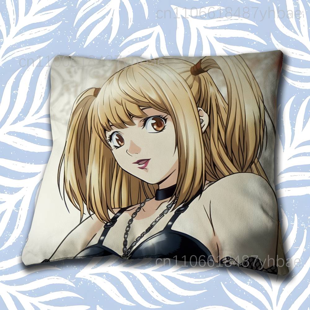 Anime Misa D-Death Note Pillow Case Short Plush Sofa Decorative Gift Home Double-Sided Printing Cushio
