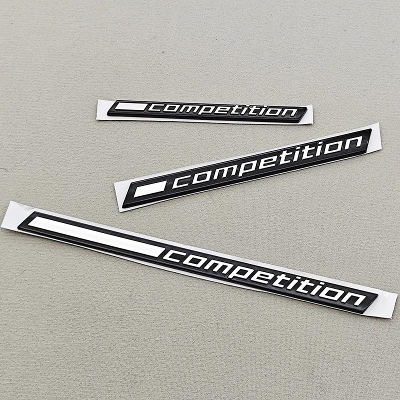 ABS Car Sticker Competition Logo Bar Underlined Badge Emblem Decals For BMW M3 M4 M5 X5M X6M Thunder Edition Auto Accessories yi2