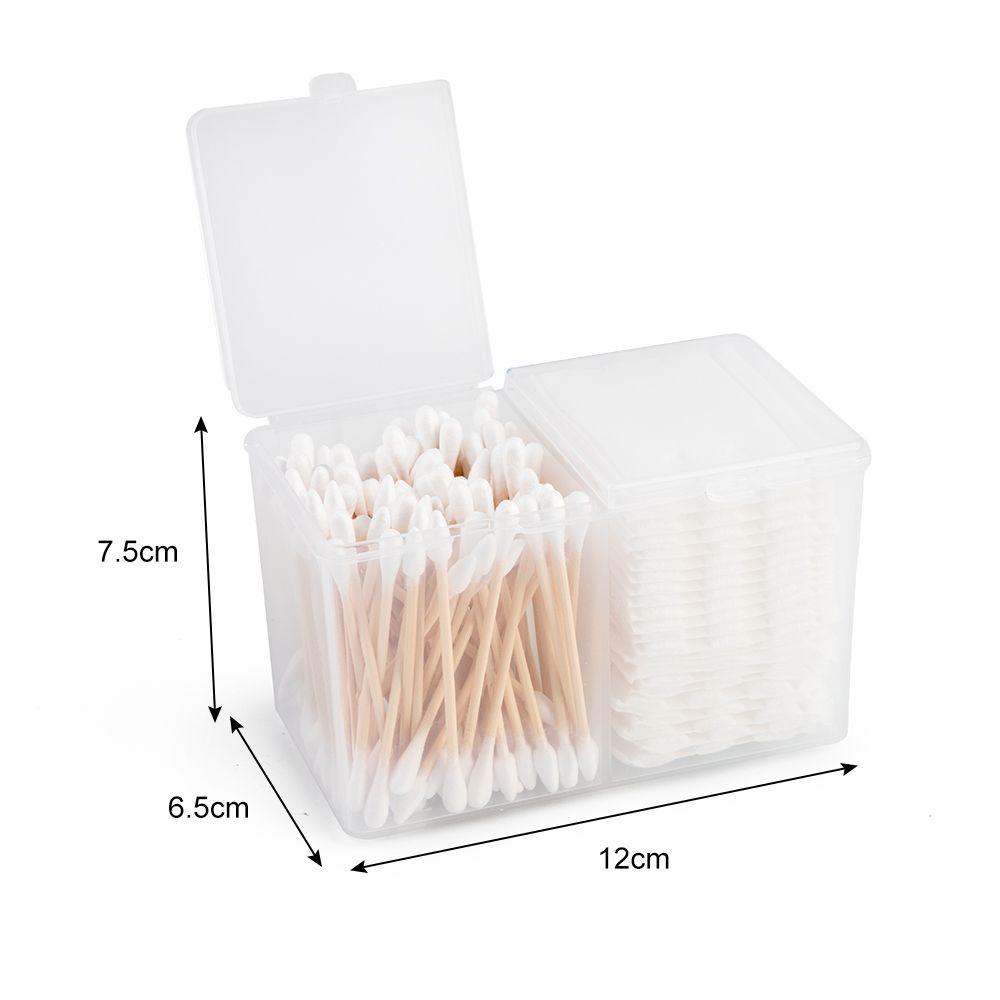 Makeup Container Makeup Transparent Storage Box Cosmetic Organizer Cotton Pads Holder Case Drawer