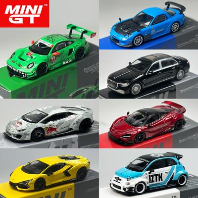 AAU1 MINIGT 1:64 Porsche McLaren Lamborghini BMW Abarth Литой Модель Автомобиля 977 1052 1046 996 870 886 985 789 740 967 1053 1081 1055 1083