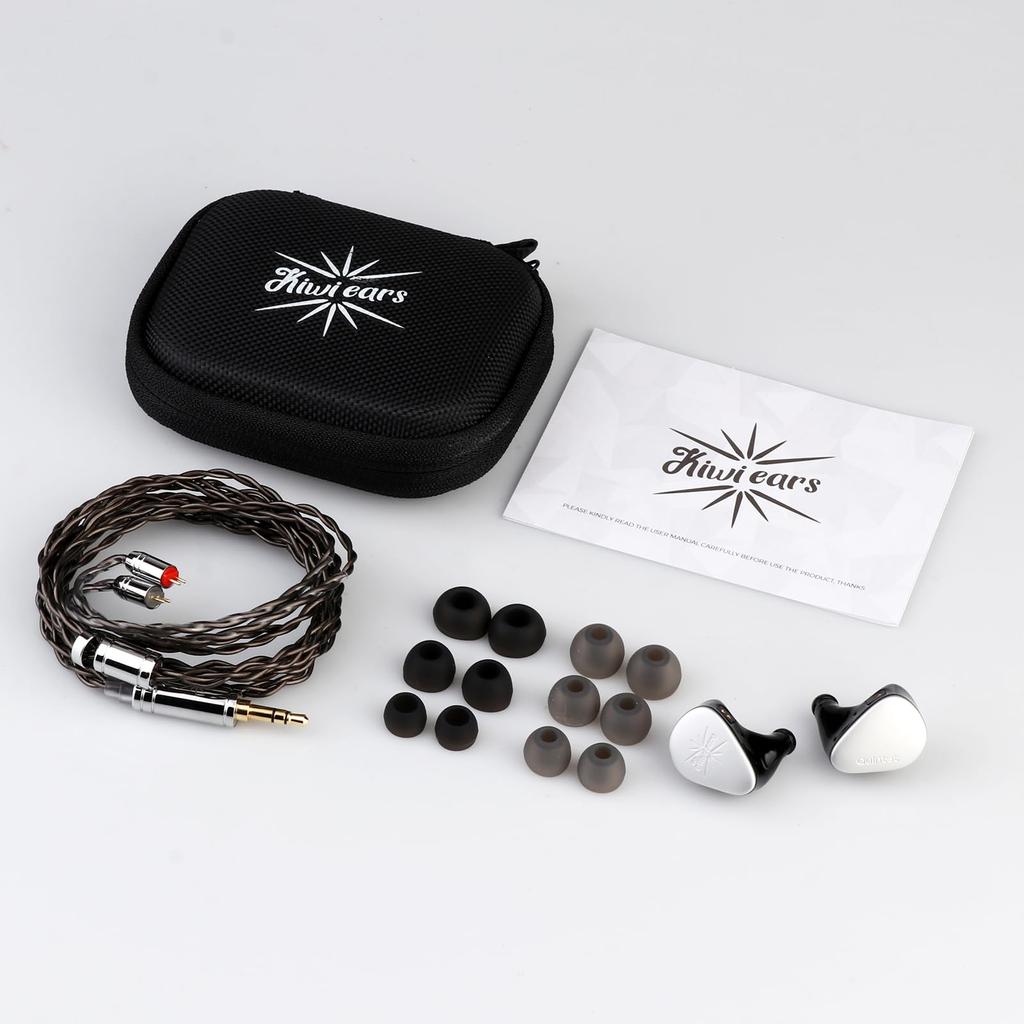 LINSOUL Kiwi Ears Quintet Hybrid Type DLC Dynamic Diaphragm 2 BA Diaphragms 1 PZT Diaphragm 1 Base Plane Drive Diaphragm HIFI Earphones Ergonomically