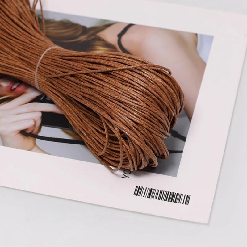 Текстура колотого льда Разноцветные ПУ ремешки Круглый шнур из искусственной кожи Плетеная веревка для рукоделия Изготовление ожерелий и браслетов 45 м 2 мм